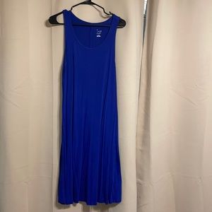 Blue cotton dress-simple